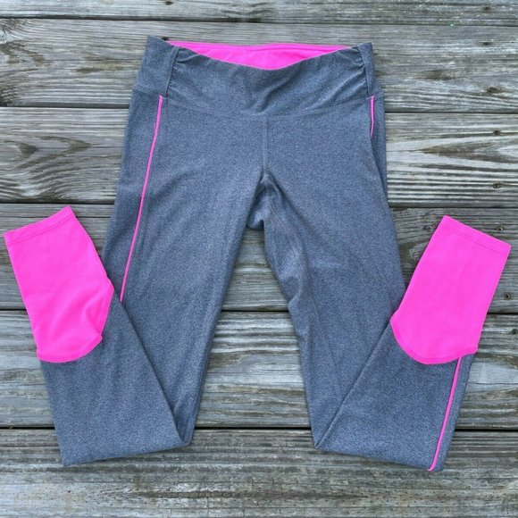 Champion Women Pants Sport Athletic Legging GrayPink Size SP - Picture 3 of 9